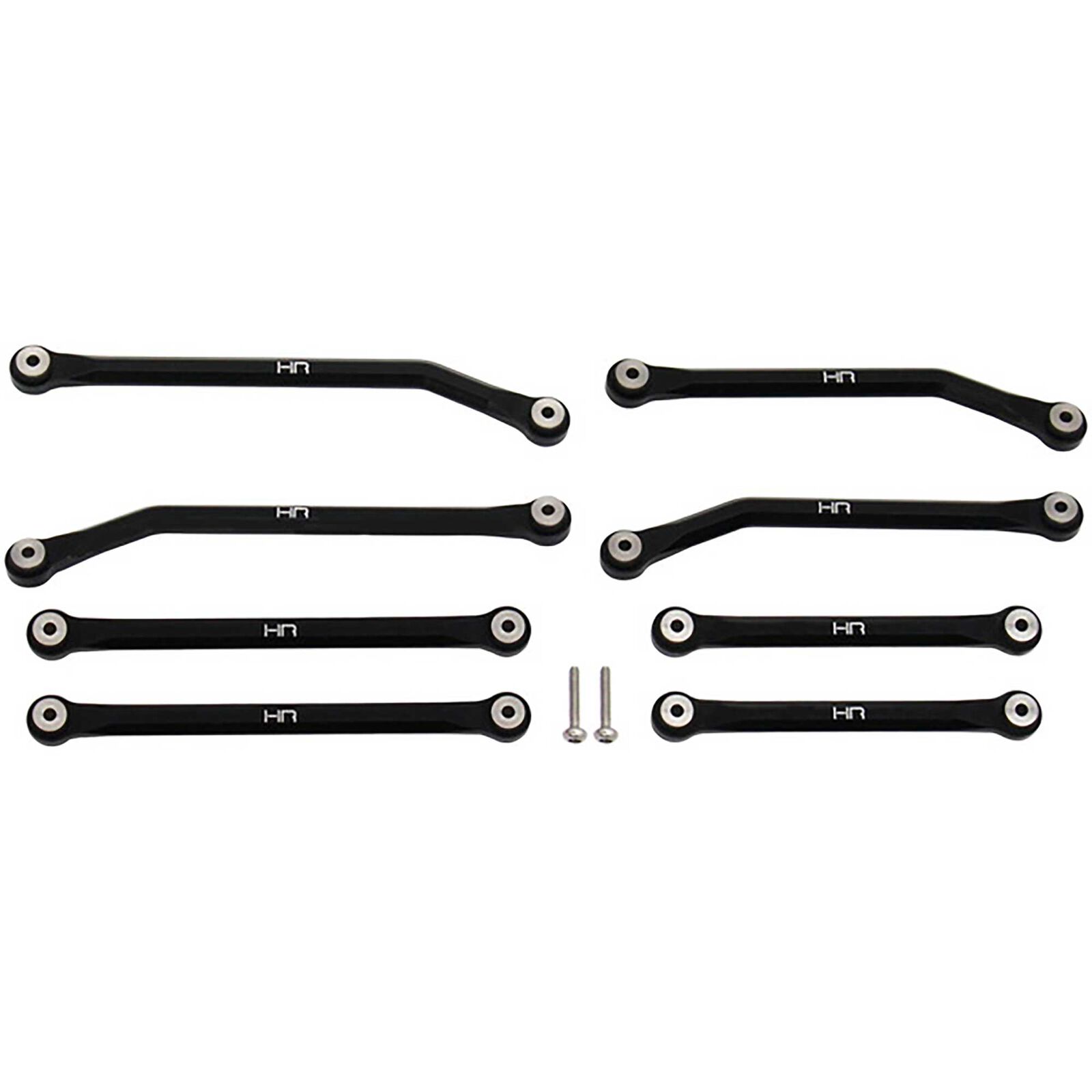 Aluminum High Clearance 4 Link Set for 5.26 (133.7mm) Wheelbase: SCX24 C10, JLU, Bronco