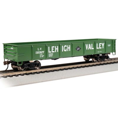 HO 40' Gondola Lehigh Valley #33327 - Green HO 40' Gondola Lehigh Valley #33327 - Green