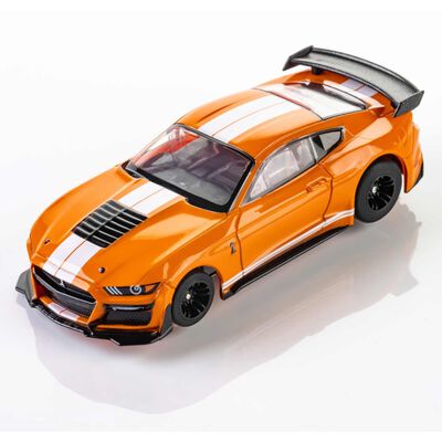 HO 2021 Ford Shelby GT500 Mega G+ Slot Car, Twister Orange & White HO 2021 Ford Shelby GT500 Mega G+ Slot Car, Twister Orange & White