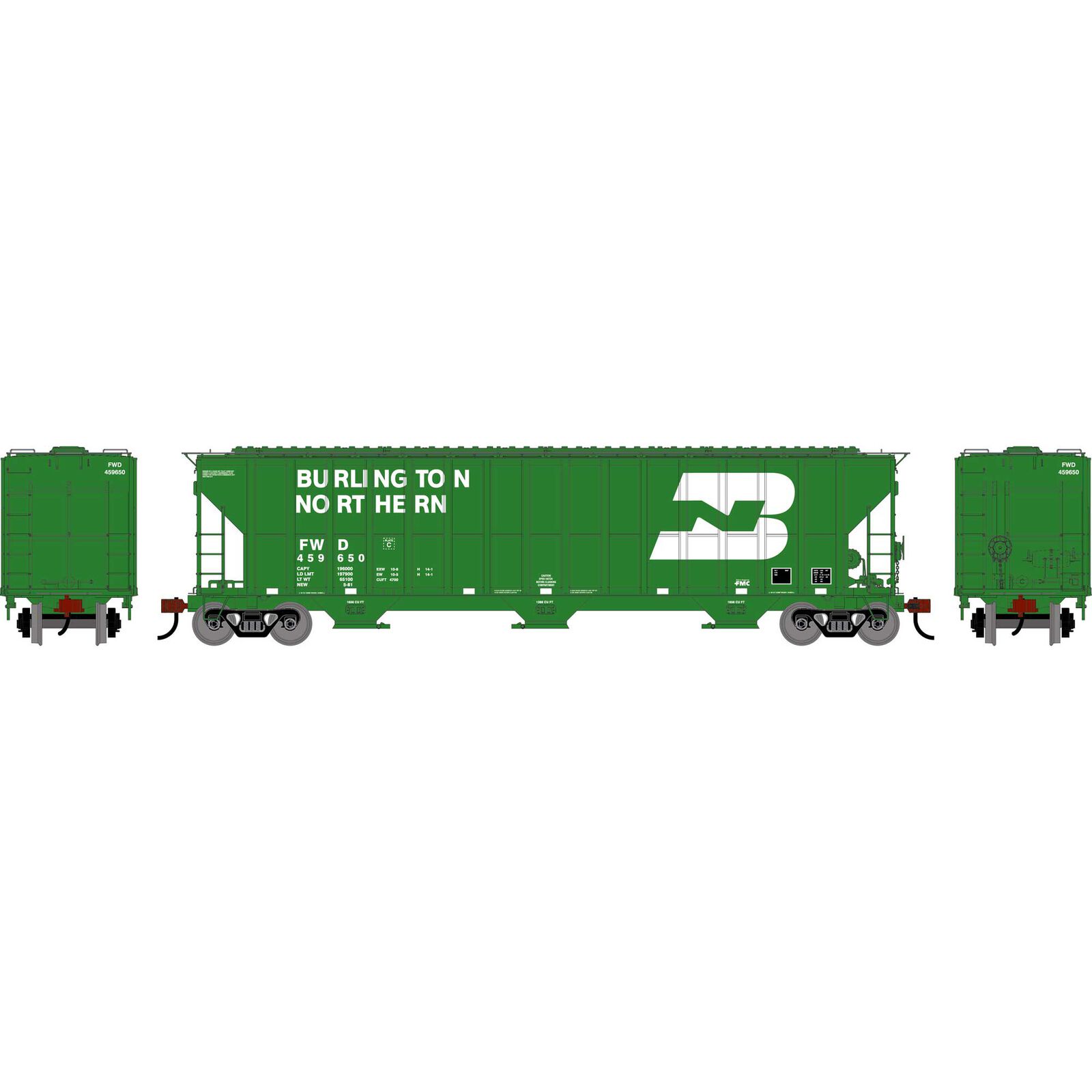 HO ATH FMC 4700 Covered Hopper, FWD #459650
