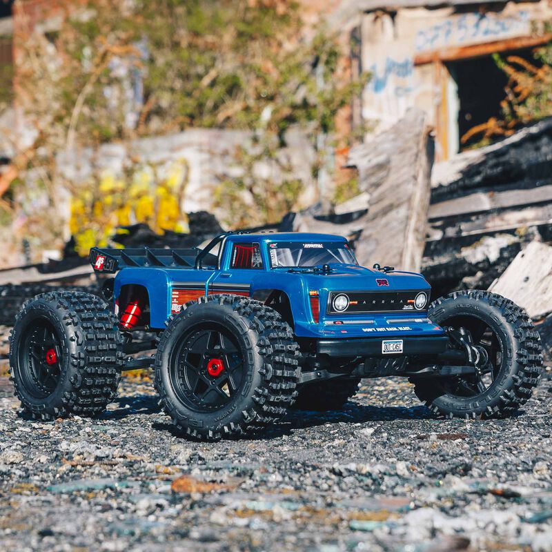 1/10 OUTCAST 4S 4X4 RTR Brushless Stunt Truck, Blue
