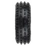 1/18 Wedge Front Carpet Mini-B Tires Mounted 8mm White Wheels (2)