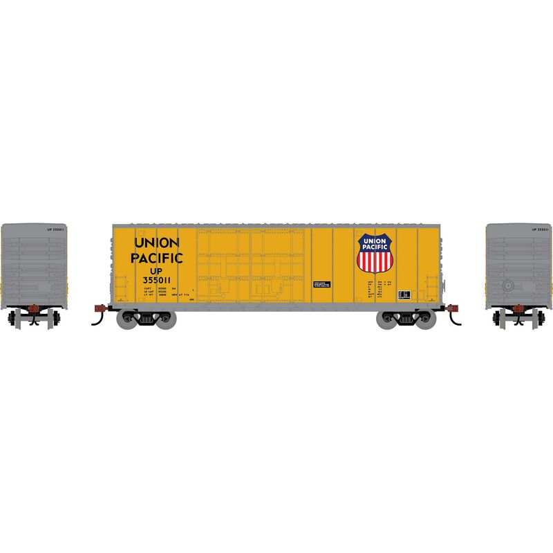 HO RND 50' High-Cube Smooth Side Box Car, UP #355011