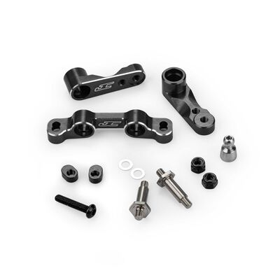 Aluminum Steering Kit, 1/10 Team Associated RC10B7/ RC10B7D, Black Aluminum Steering Kit, 1/10 Team Associated RC10B7/ RC10B7D, Black