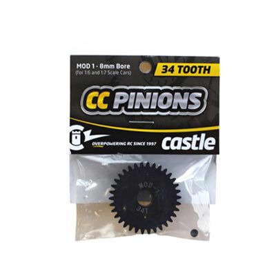 Pinion Gear, 34T MOD 1, 8mm Shaft Pinion Gear, 34T MOD 1, 8mm Shaft