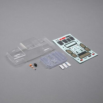 Body Set, Clear: SCX24 Jeep JT Gladiator Body Set, Clear: SCX24 Jeep JT Gladiator