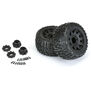1/8 Trencher LP F/R 3.8" MT Tires Mounted 17mm Black Raid (2)