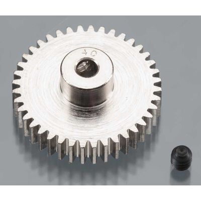 Nickel-Plated 48 Pitch Pinion Gear, 40T Nickel-Plated 48 Pitch Pinion Gear, 40T