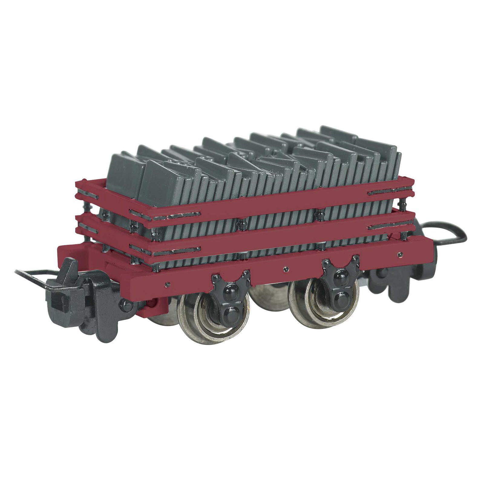 HO Thomas & Friends Narrow Gauge SLate Wagon with Load, Red