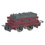 HO Thomas & Friends Narrow Gauge SLate Wagon with Load, Red