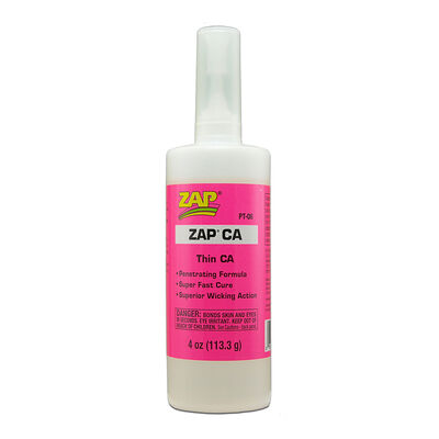 Zap Thin CA Glue, 4 oz Zap Thin CA Glue, 4 oz