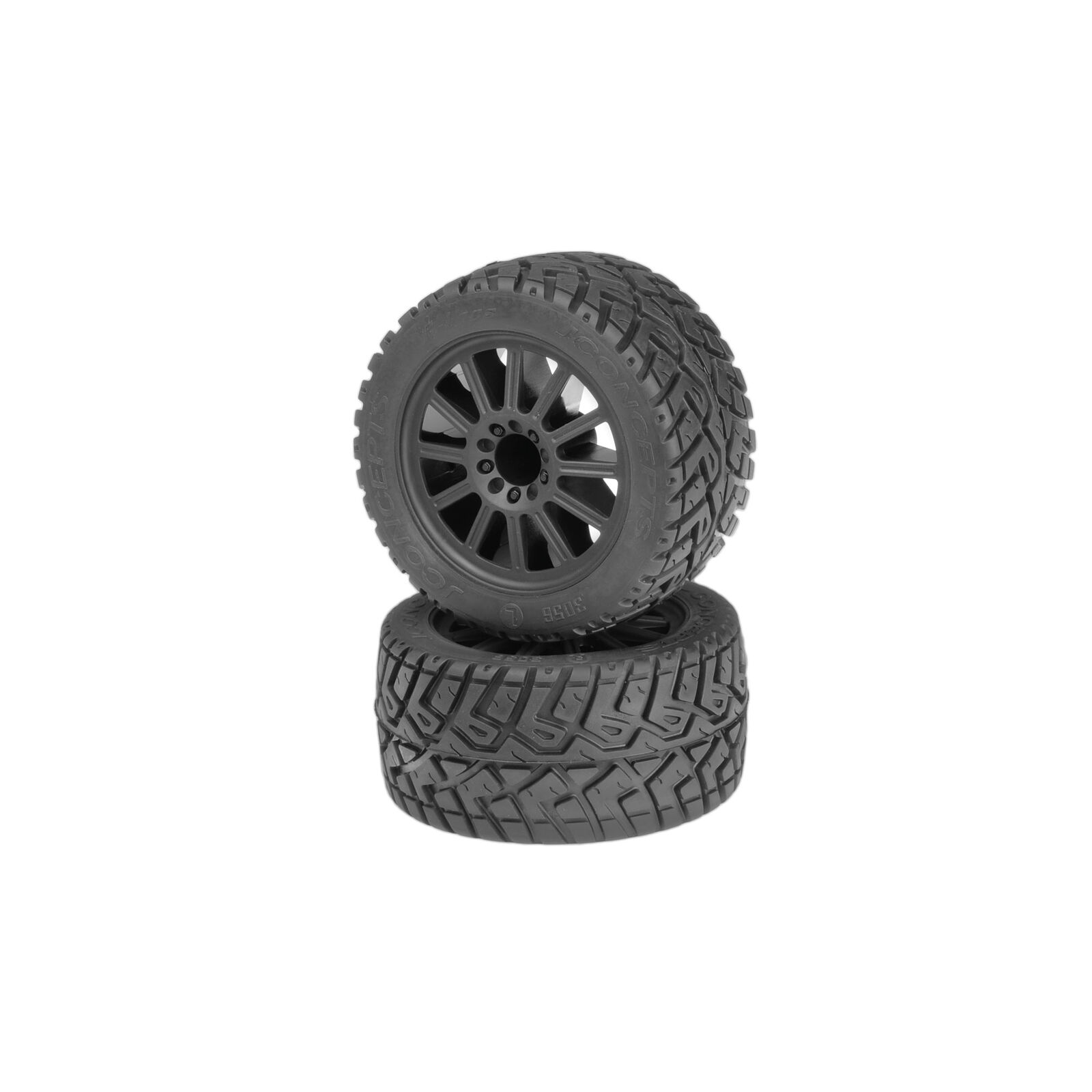 1/10 G-Locs 2.8&rdquo; Rear Pre-Mounted Monster Truck Tires, Yellow Compound (2): TRA 2WD Stampede/ 2WD Rustler