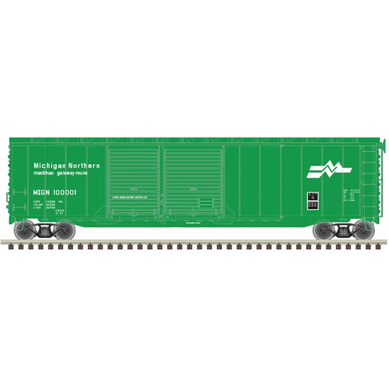 HO 50' Postwar Box Car Michigan Northern 100002