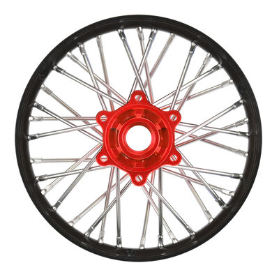 1/4 Pro-Spec Aluminum V2 Bead Rear Wheel Black/Red (1): Promoto-MX 1/4 Pro-Spec Aluminum V2 Bead Rear Wheel Black/Red (1): Promoto-MX