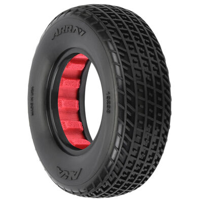 1/10 Array SSLW 2WD Front 1.7"/2.2" Dirt Oval Tires (2) 1/10 Array SSLW 2WD Front 1.7"/2.2" Dirt Oval Tires (2)