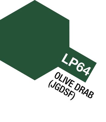 Lacquer Paint, LP-64 Olive Drab (JGSDF), 10 mL Lacquer Paint, LP-64 Olive Drab (JGSDF), 10 mL
