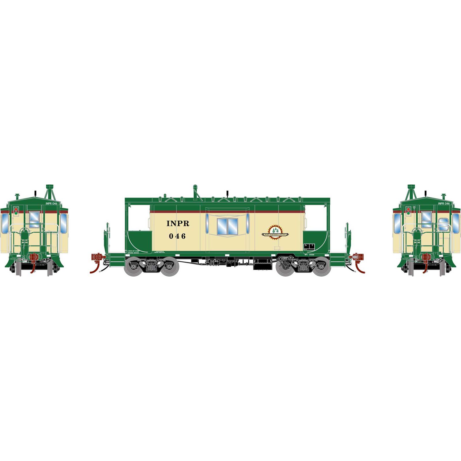 HO ICC CA-11a Caboose with Lights & Sound, INPR #046