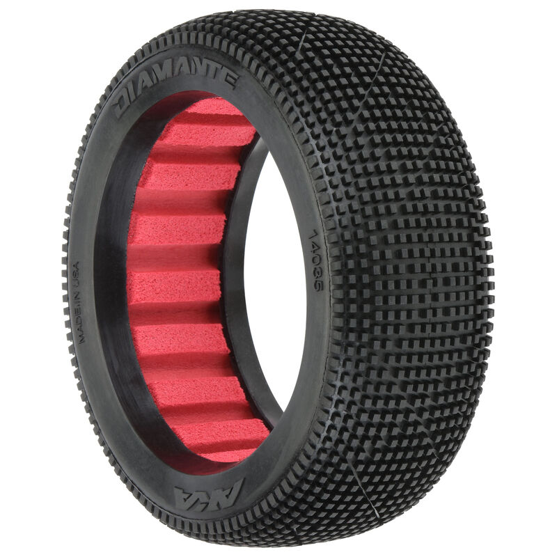 1/8 Diamante Clay Front/Rear Off-Road Buggy Tires (2)