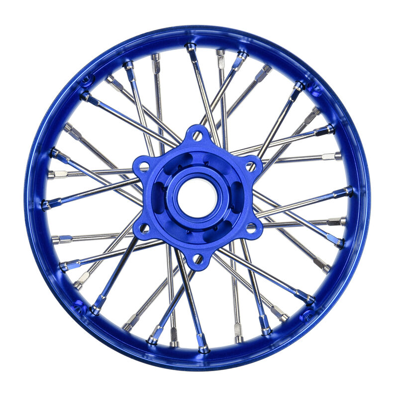 1/4 Pro-Spec Aluminum V2 Bead Rear Wheel Blue/Blue (1): Promoto-SM