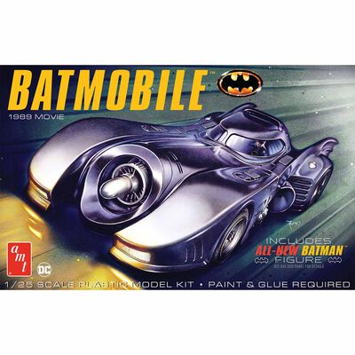 1/25 1989 Batmobile w/Seated Batman Figure Model Kit 1/25 1989 Batmobile w/Seated Batman Figure Model Kit