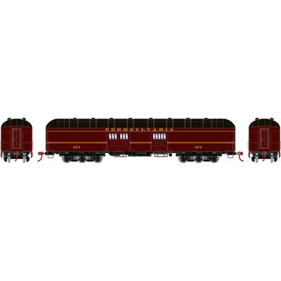 HO RTR Arch Roof Baggage, PRR #377 HO RTR Arch Roof Baggage, PRR #377
