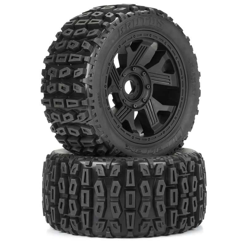 1/6 Brutus F/R 5.7" Monster Truck Tires MTD 24mm Black Ripper (2)