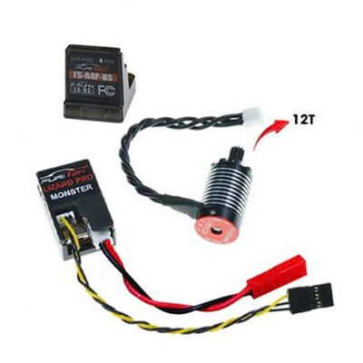 Monster Power Combo: Lizard Pro Brushless ESC & Mini Godzilla 1410 7500KV Motor w/ Receiver, 1/18 Redcat MT-18 Monster Power Combo: Lizard Pro Brushless ESC & Mini Godzilla 1410 7500KV Motor w/ Receiver, 1/18 Redcat MT-18