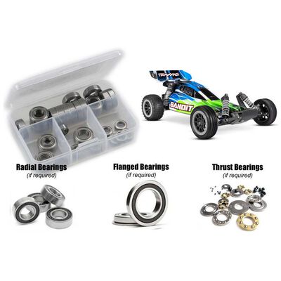 Rubber Shielded Bearing Kit, 1/10 Traxxas Bandit XL Rubber Shielded Bearing Kit, 1/10 Traxxas Bandit XL
