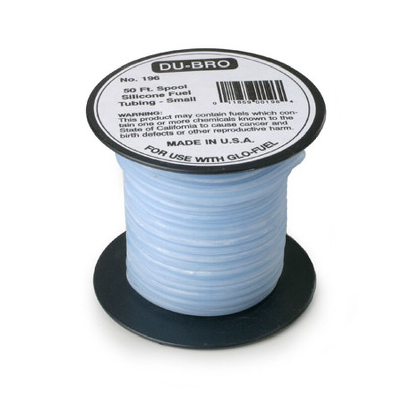 Silicone Fuel Blue Tubing, Small, 50'