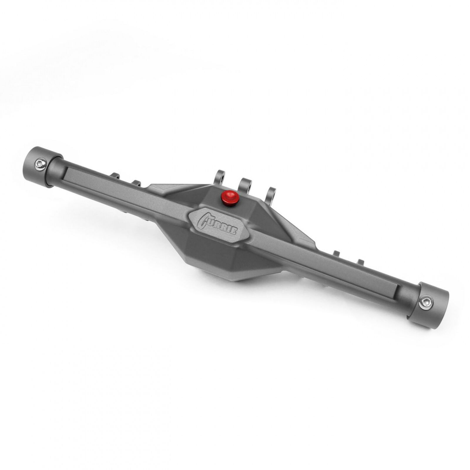 Currie F9 Rear Axle, Grey Anodized: Axial SCX10-II