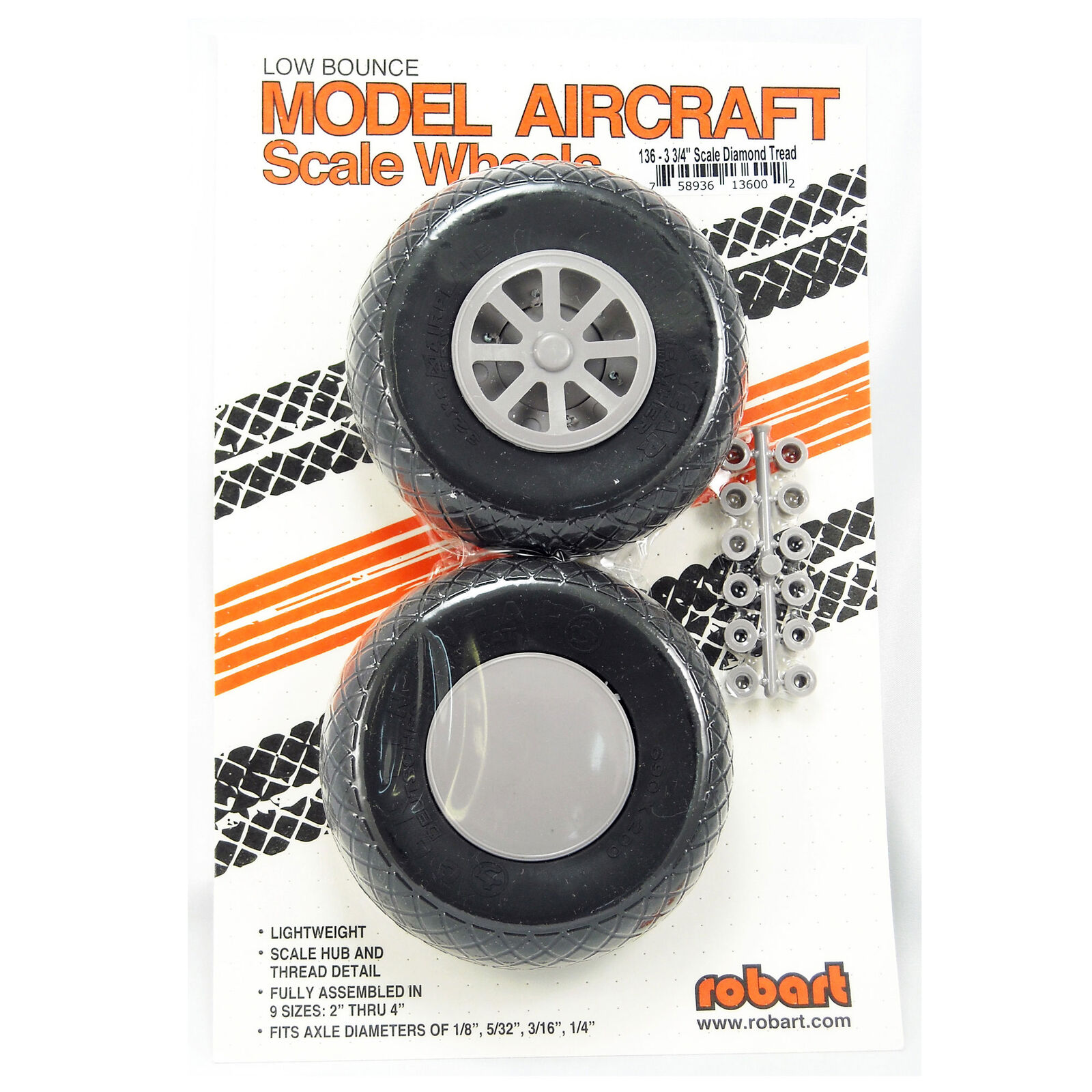 UX375-Scale Diamond Tread Wheels