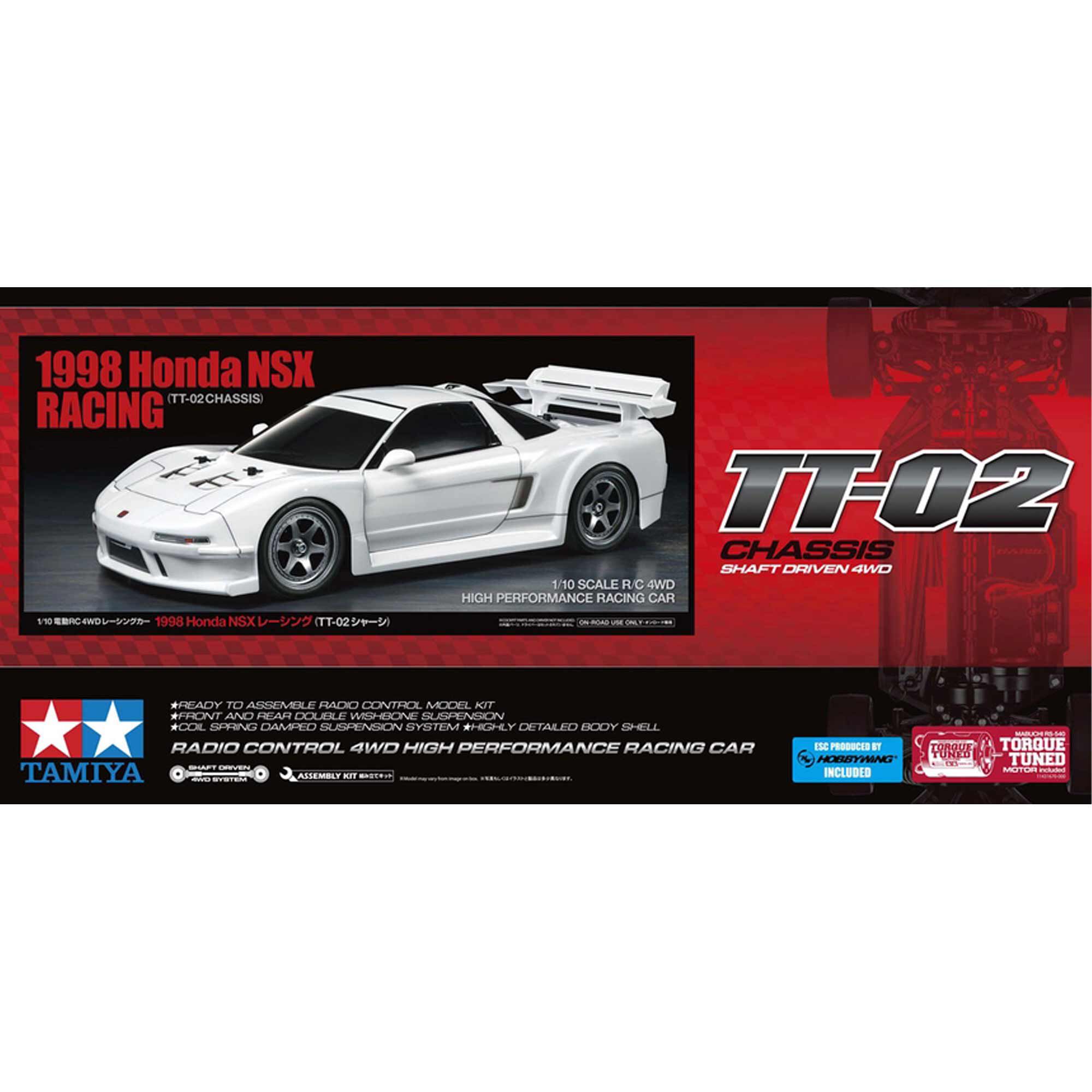 Tamiya 1/10 R/C 1998 Honda NSX Racing (TT-02) | Tower Hobbies