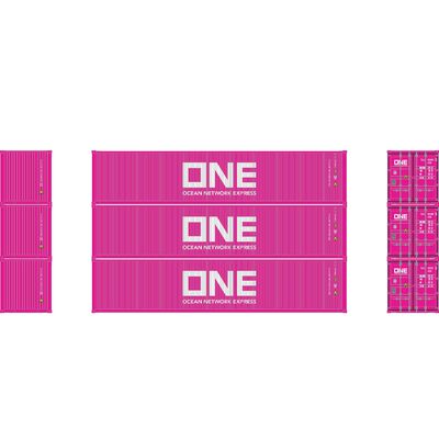 HO ATH 40' Corrugated Low-Cube Container, TLLU #612312 3/612488 5/612655 7 (3) HO ATH 40' Corrugated Low-Cube Container, TLLU #612312 3/612488 5/612655 7 (3)
