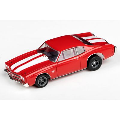 HO 1970 Chevy Chevelle 454 Mega G+ Slot Car, Red HO 1970 Chevy Chevelle 454 Mega G+ Slot Car, Red
