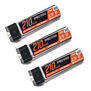 3.7V 210mAh 1S 50C LiPo Battery: JST PH 1.25 (Ultra Micro) Connector (3PCs)
