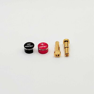 LowPro Bullet Plug Grips with 4-5mm Bullets, Black/ Red LowPro Bullet Plug Grips with 4-5mm Bullets, Black/ Red