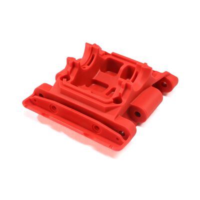 Rear Lower Skid/Gearbox Mount, Red Rear Lower Skid/Gearbox Mount, Red