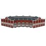 HO Five-Bay Roundhouse with Silver E-Z Track