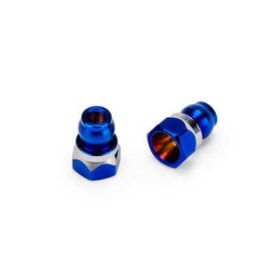 Fin titanium front stand-off, (burnt blue) - 8mm Fin titanium front stand-off, (burnt blue) - 8mm