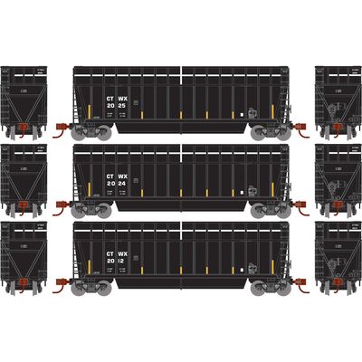 N ATH Berwick Bathtub Extended Side Gondola, CTWX #2012/2024/2025 (3) N ATH Berwick Bathtub Extended Side Gondola, CTWX #2012/2024/2025 (3)
