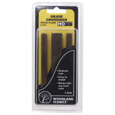 HO Grade Crossing, Wood Plank HO Grade Crossing, Wood Plank