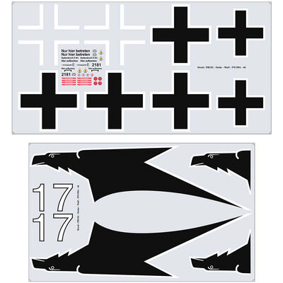 Decals Focke Wulf FW 190 GP EP ARF Decals Focke Wulf FW 190 GP EP ARF