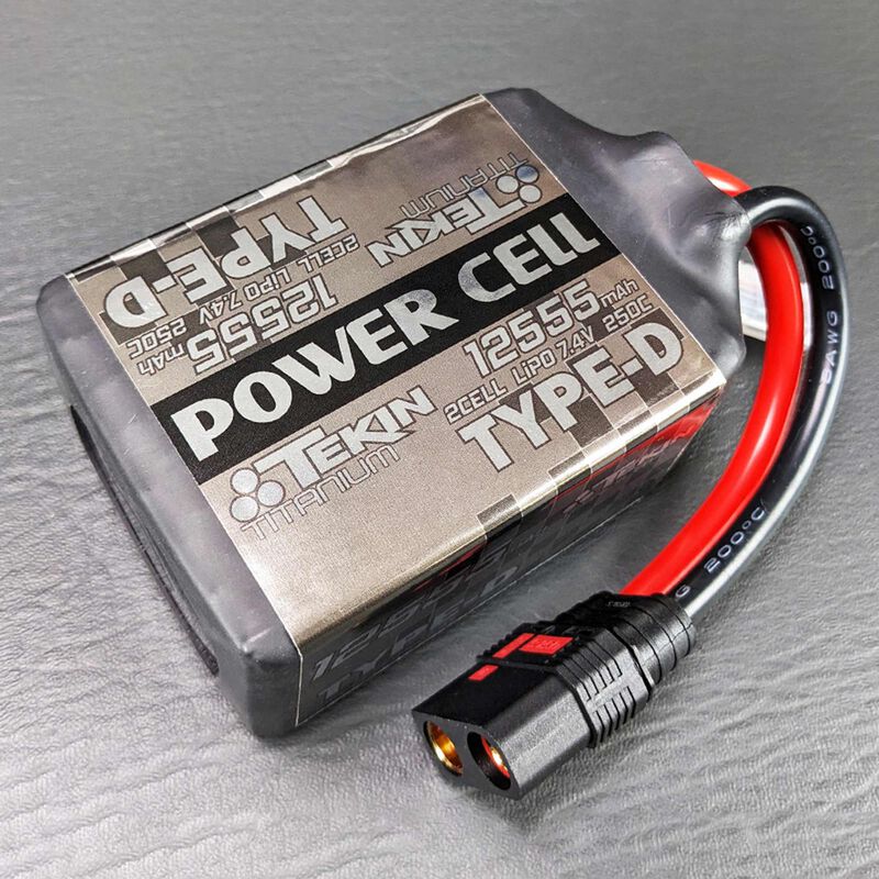 7.4V 12555mAh 2S 250C Drag Pack LiPo Battery: QS8