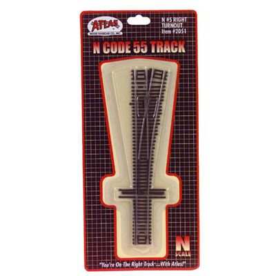 N Code 55 #5 Right-Hand Turnout N Code 55 #5 Right-Hand Turnout