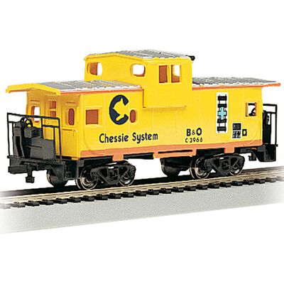 HO 36' Wide Vision Caboose, Chessie HO 36' Wide Vision Caboose, Chessie