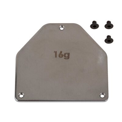 RC10B7 FT Steel Servo Weight Plate, 16g RC10B7 FT Steel Servo Weight Plate, 16g
