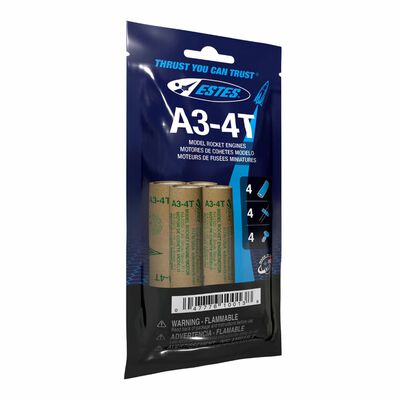 A3-4T 13mm Model Rocket Engines (4) A3-4T 13mm Model Rocket Engines (4)