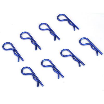 Anodized Body Clips, Blue (8) Anodized Body Clips, Blue (8)
