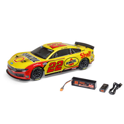 1/12 NASCAR RC Race Car Joey Logano No. 22 Shell 2025 Ford Mustang 2S AWD RTR Brushed On-Road (Battery & Charger Included) 1/12 NASCAR RC Race Car Joey Logano No. 22 Shell 2025 Ford Mustang 2S AWD RTR Brushed On-Road (Battery & Charger Included)