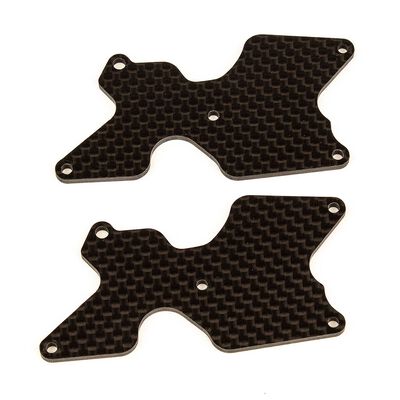 Factory Team Carbon Fiber Rear Suspension Arm Inserts, 1/8 Team Associated RC8B4 Factory Team Carbon Fiber Rear Suspension Arm Inserts, 1/8 Team Associated RC8B4